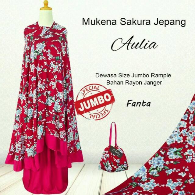 Mukena bali motif sakura adem,lembut dan nyaman di pakai