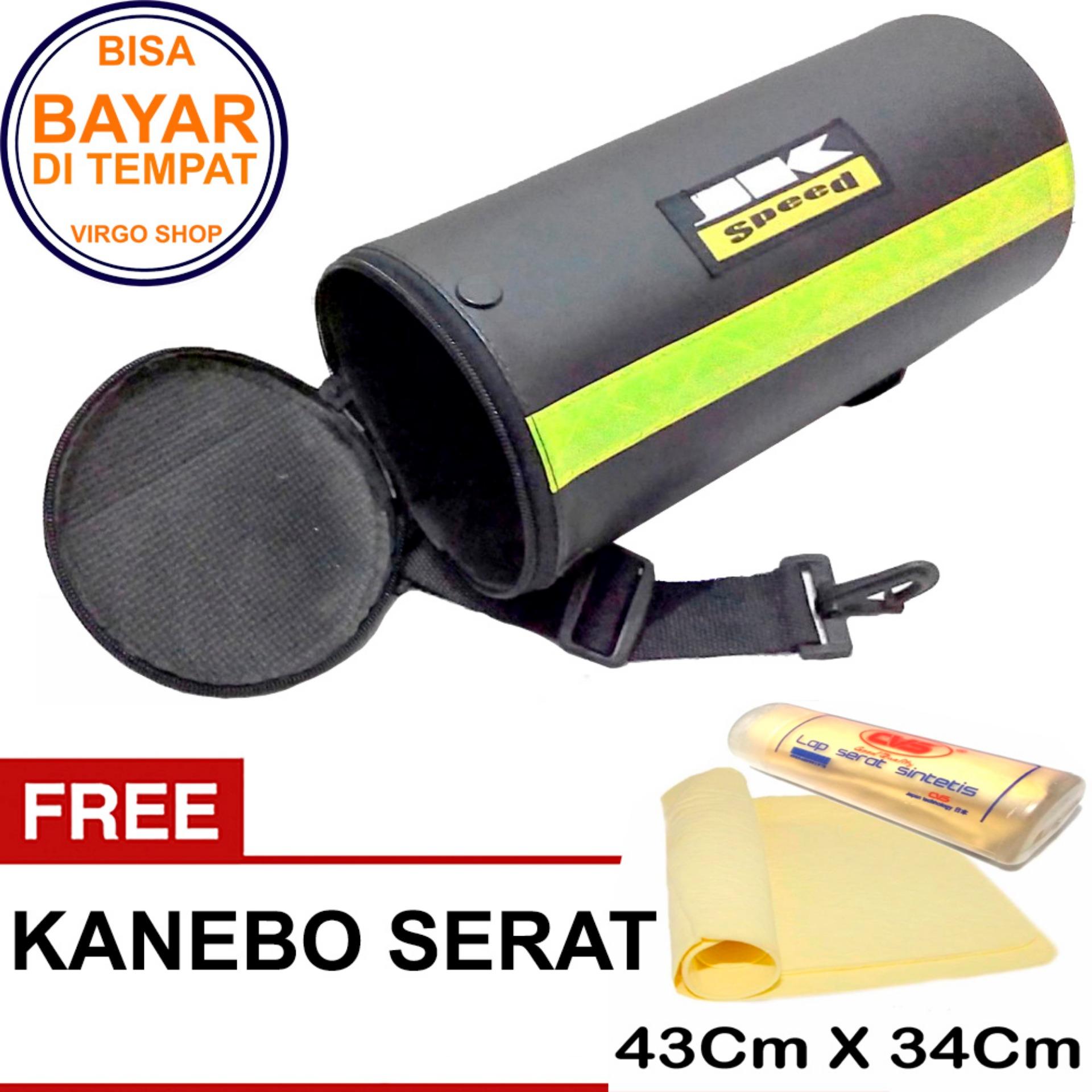 JK Speed - Tabung Bagasi Tas Jas Hujan Motor Touring Tour Biker - Size Medium Bonus Lap Kanebo Botol