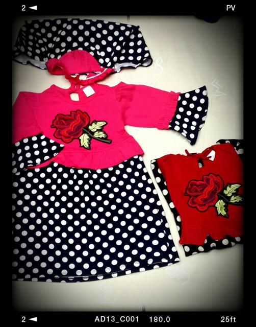 gamis polkadot grosir anak