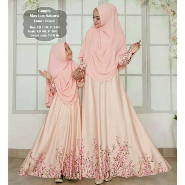 Ibu dan Anak/Mom Kid/Couple Ibu Anak/Gamis Ibu Anak/Baju Lebaran/Baju Anak/Gamis Anak/Gamis Jumbo tasya hitam