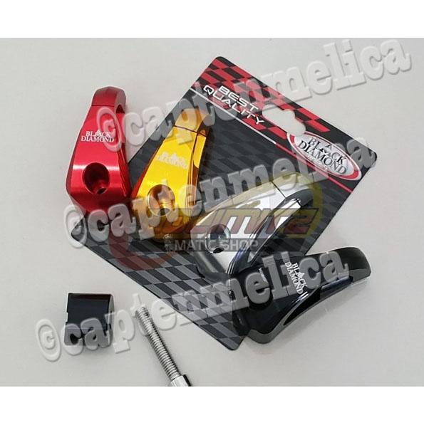 ORI THAILAND Black Diamond - Aksesoris Motor Hook Huk Hok Gantungan Barang Gantung Barang Beat Scoopy Vario NMAX XMAX X-Ride Mio M3 AEROX Fino Revo Supra CB 150 R MX KING X RIDE VIxion Vespa Supra New Soul GT Verza Pcx Asesoris Motor Acessoris Motor