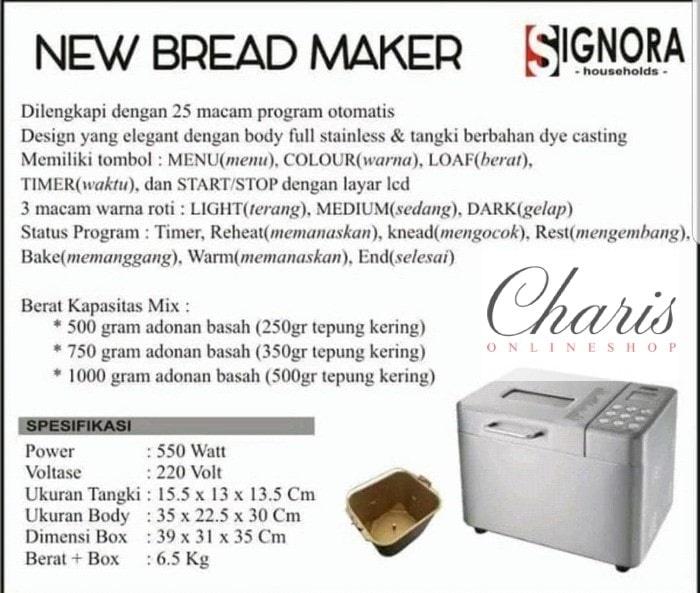 Signora - New Bread Maker Mesin Roti