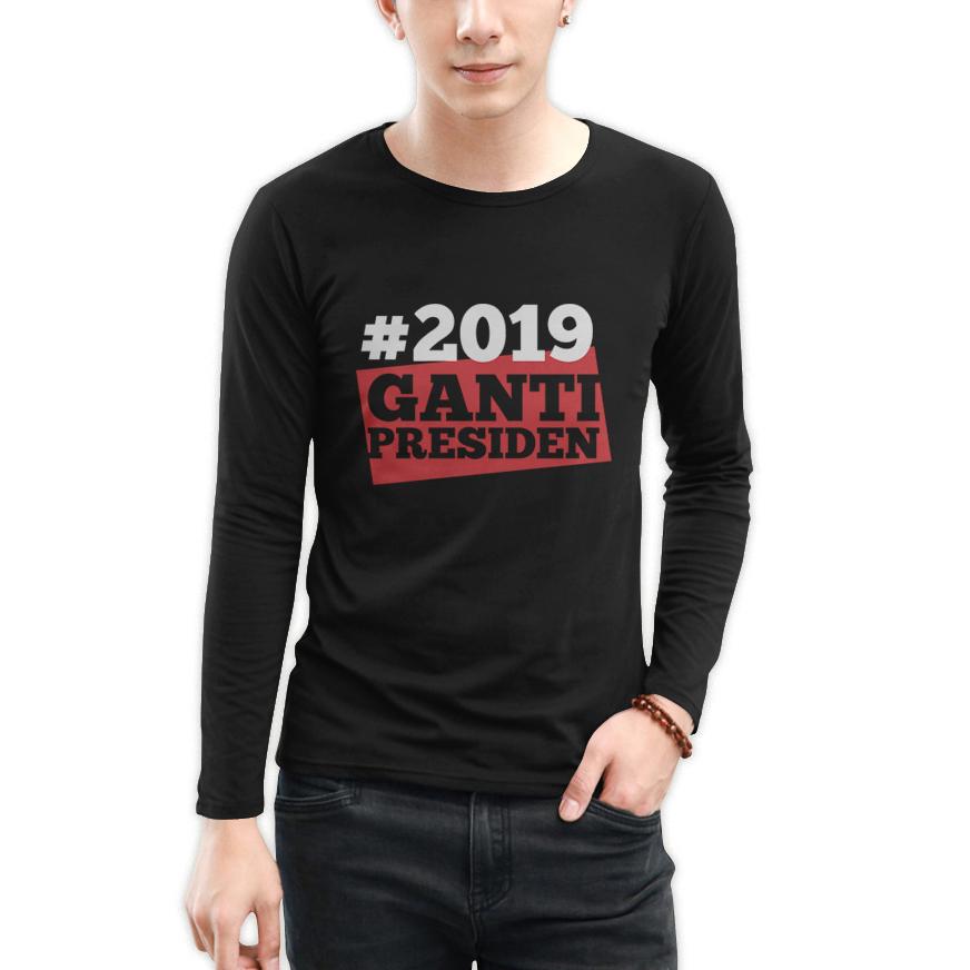 BKSPC KAOS #2019 GANTI PRESIDEN - KAOS DISTRO - LENGAN PANJANG - PRIA DAN WANITA