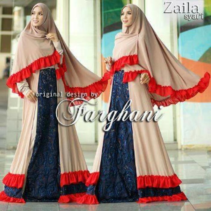 Gamis Pesta Cantik ZAILA original by Farghani