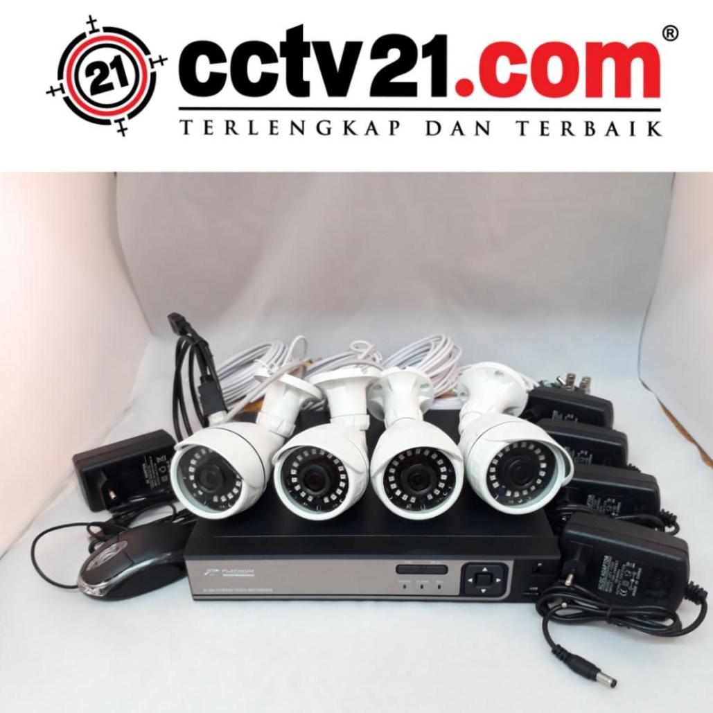 Promo Paket 4 CCTV Full HD 2.0MP 4 CAMERA OUTDOOR 2MP - DVR Full HD 4CH 5 in 1