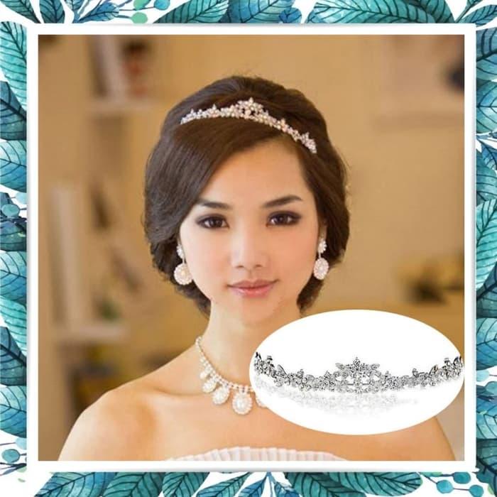 Mahkota Hiasan Rambut Mahkota Headpiece Pengantin Putri Crown