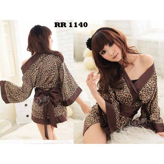 Sexy Kimono Lingerie Import Rr 1140 Leopard Japanese Yukata - Sexyjh