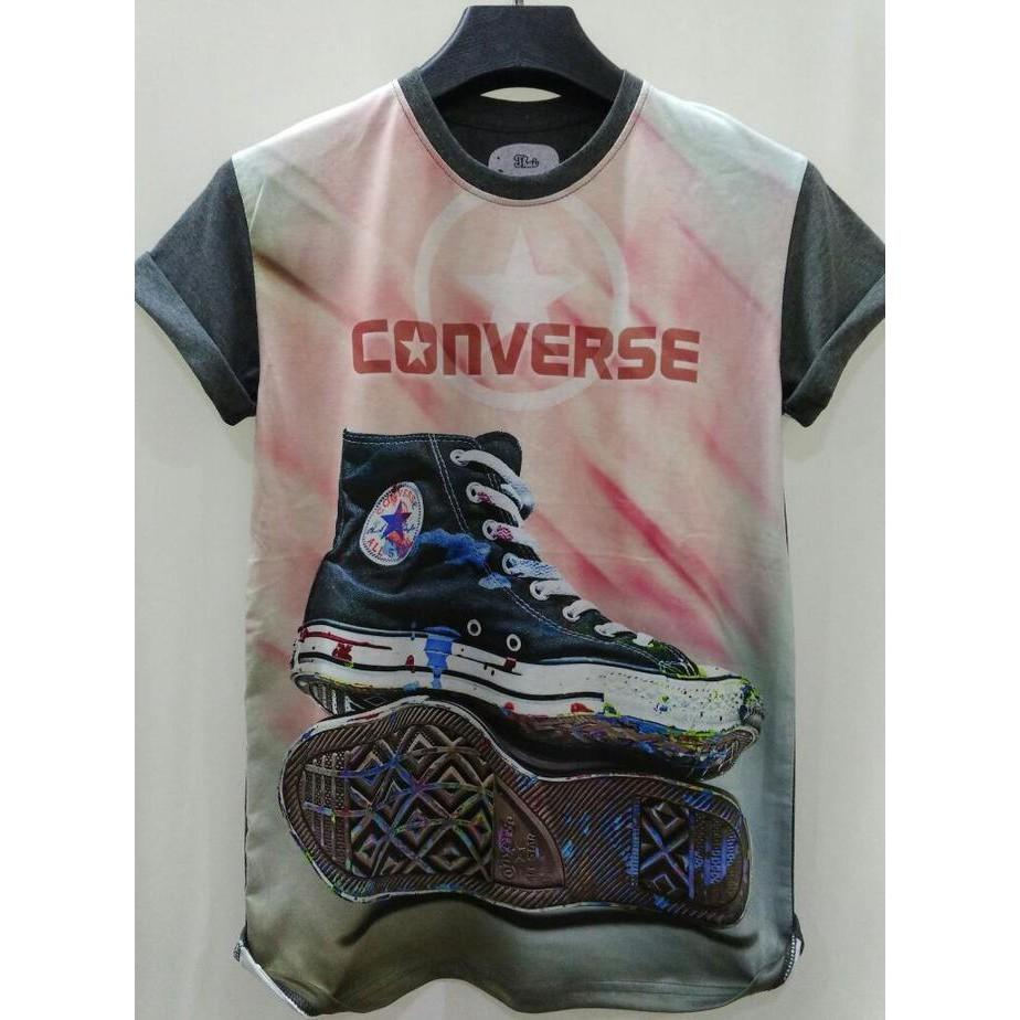 Kaos Full Print Thailand 3D Sneakers Converse - Sale Promo!!