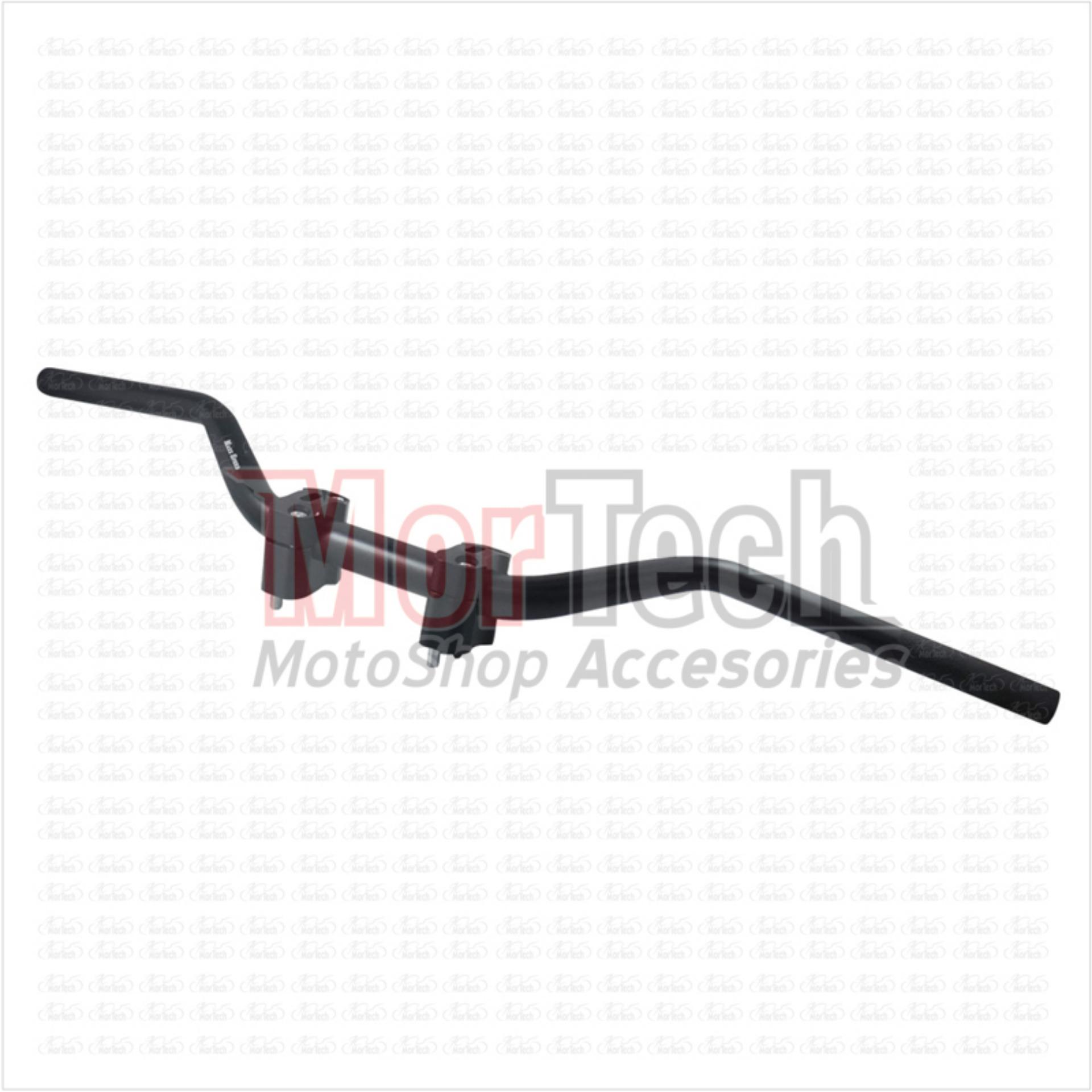 Mortech Stir - Stang - Setang Fatbar + Raiser - Peninggi Motor X Ride Hitam