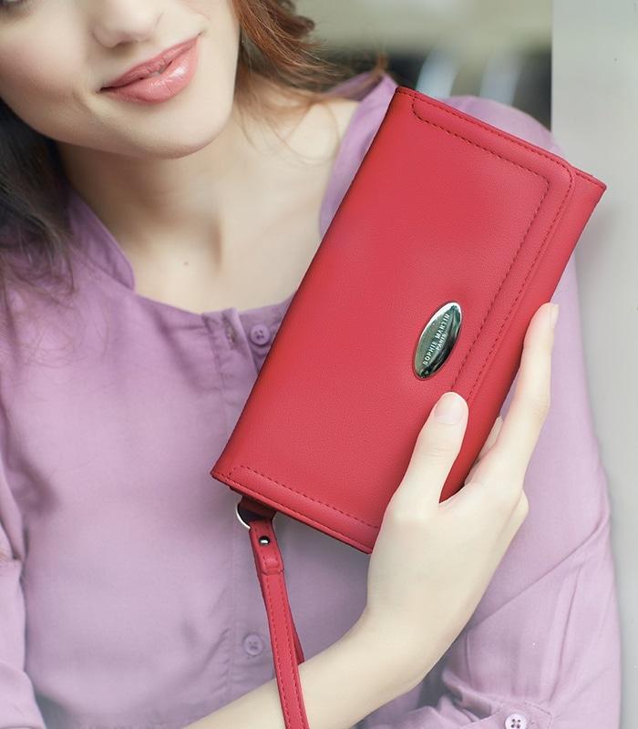 DOMPET WANITA OURCE RED WALLET W0137F1 MERAH MURAH SOPHIE MARTIN PAR A