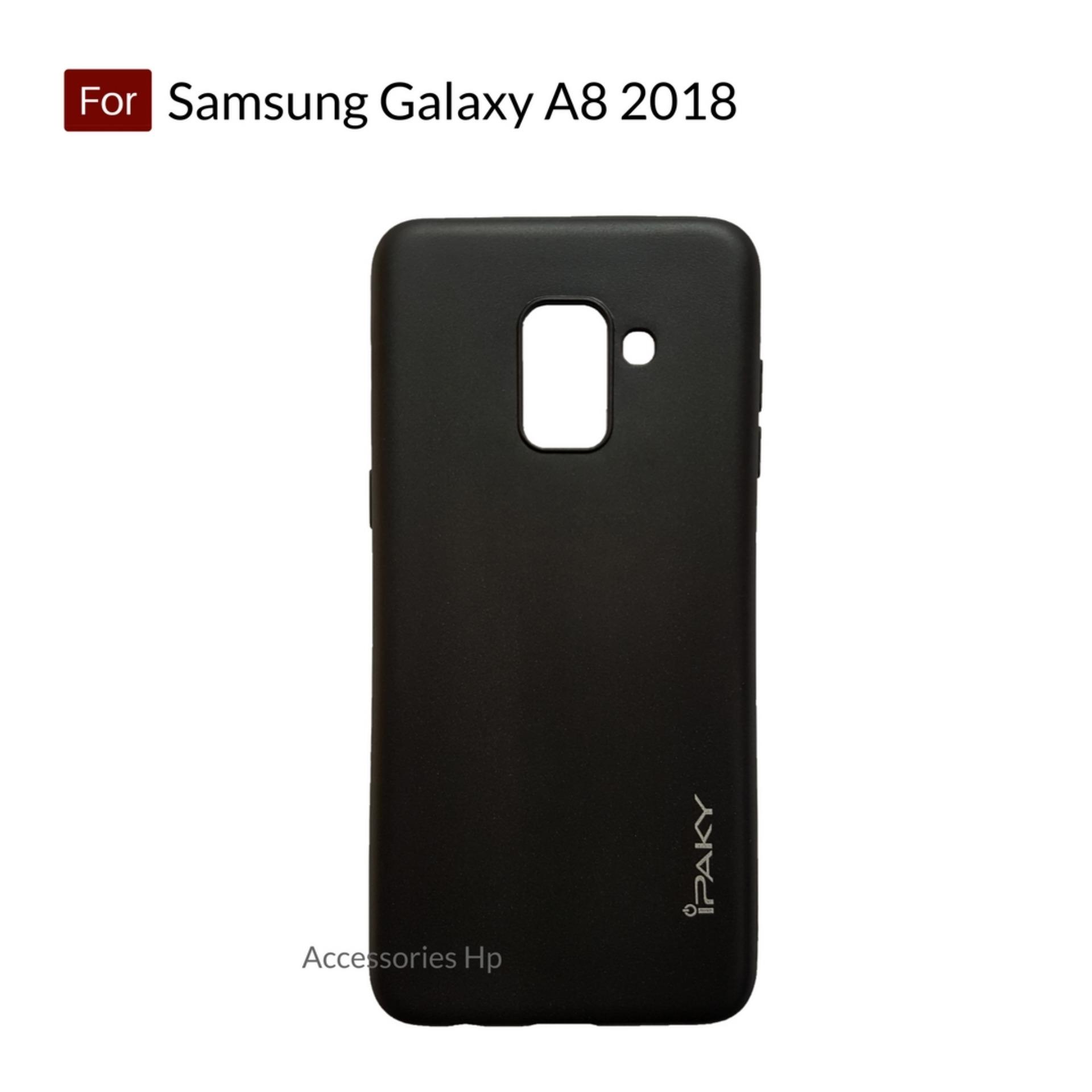 Accessories Hp iPaky Super Slim Matte Anti Fingerprint Hybrid Case For Samsung Galaxy A8 2018 - Black