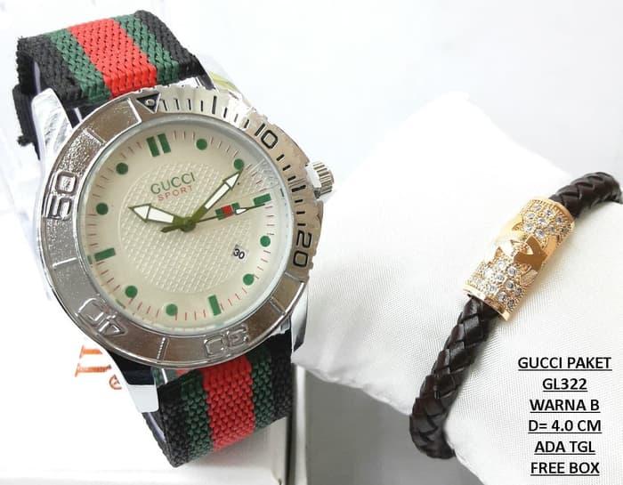 JAM TANGAN WANITA GUCCI PAKET GL322 - WARNA A
