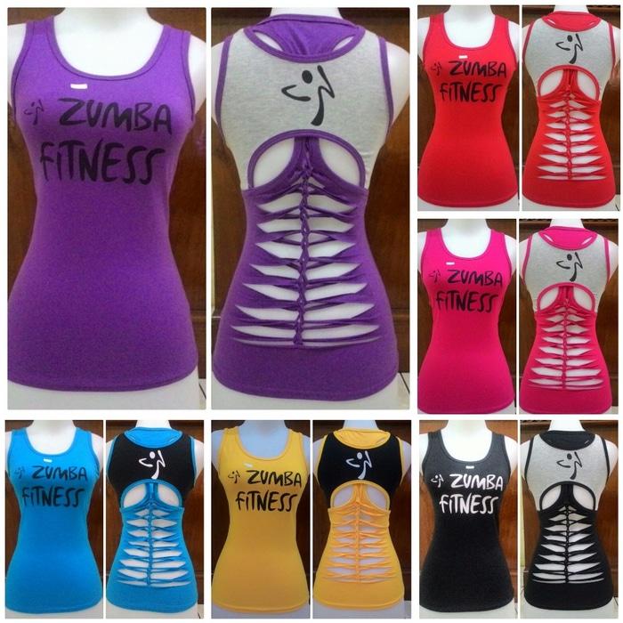 baju senam aerobik zumba tanktop senam kaos senam cantik unik - LP321j