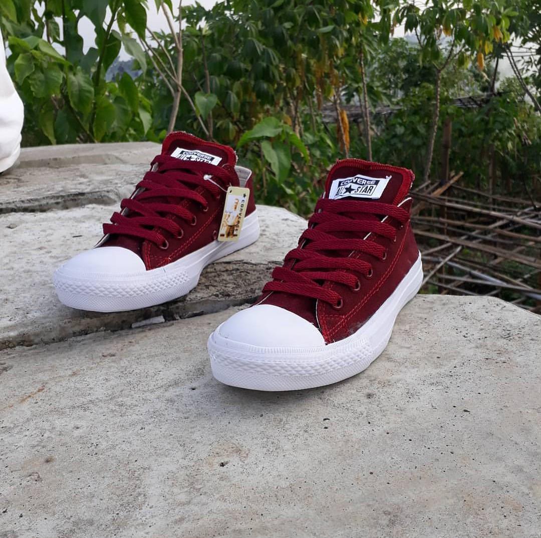 Sepatu casual converse CT maroon-sepatu sekolah-sepatu sneakers-canvas