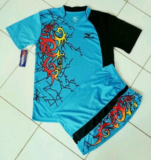 Kaos Setelan Olahraga Bola & Futsal, Jersey Bola, Baju Voli Mizuno - Nx3erx