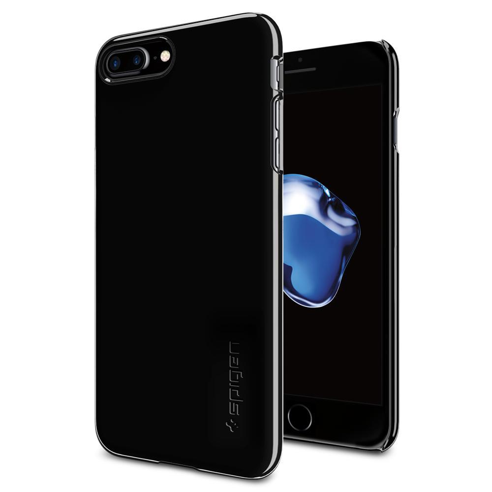 Spigen Apple IPhone 7 Plus & 8 Plus Thin Fit Case Jet Black ORIGINAL 043CS20854