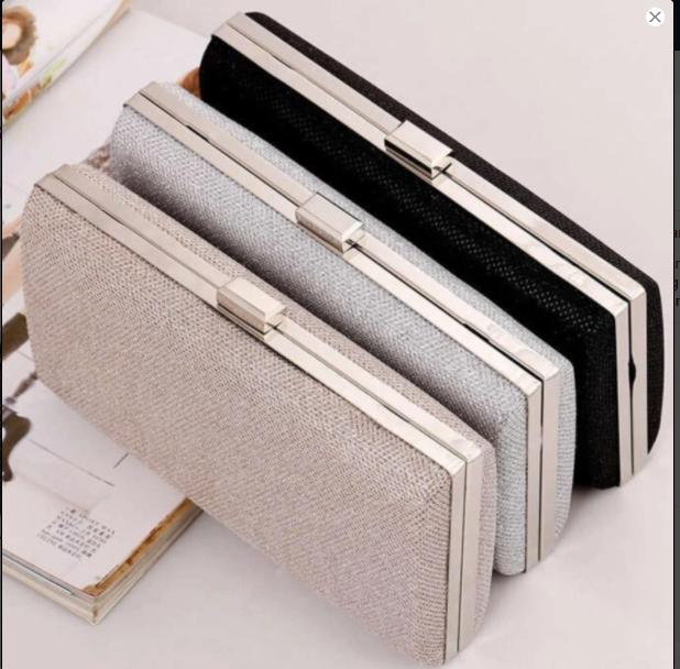 Eltee New Sparkling Party Bag / Evening Bag / Tas Pesta / Clutch Bag 2 tali rantai