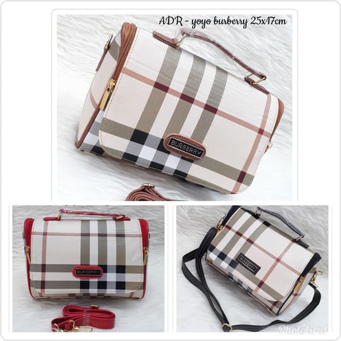 TAS YOYO BURBERRY/TAS PAKET 3IN1/TAS SLEMPANG/TOKO TAS AIRA/TASPAKET83