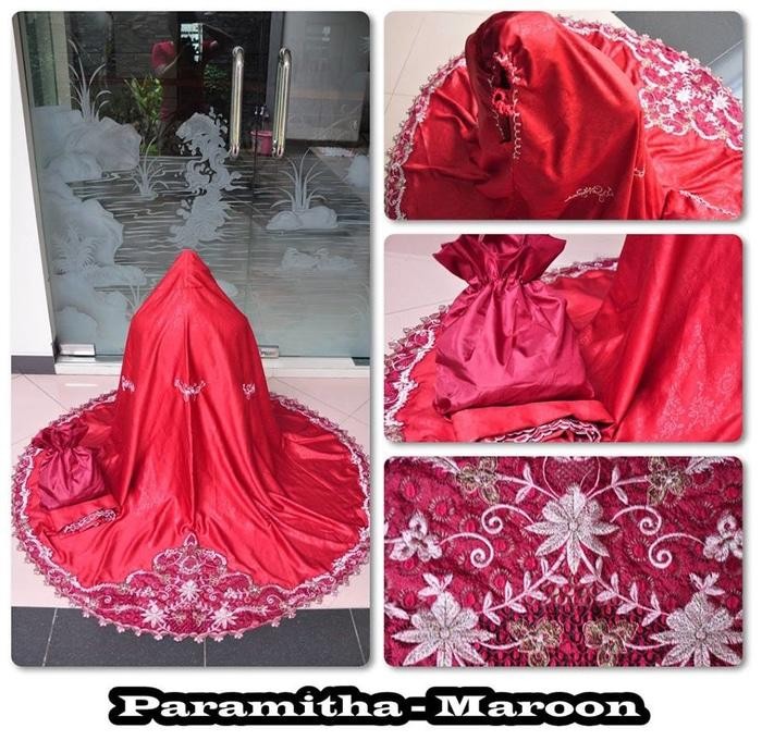 Auf Hammas Mukena mewah / Mukena dewasa / Mukena bali / Mukenah / Mukena katun jepang / Mukenah Wanita / Mukena Putih / Mukenah Murah / Mukenah Jumbo / Mukenah Remaja / Mukenah Dewasa Semi Sutra Paramitha Marun