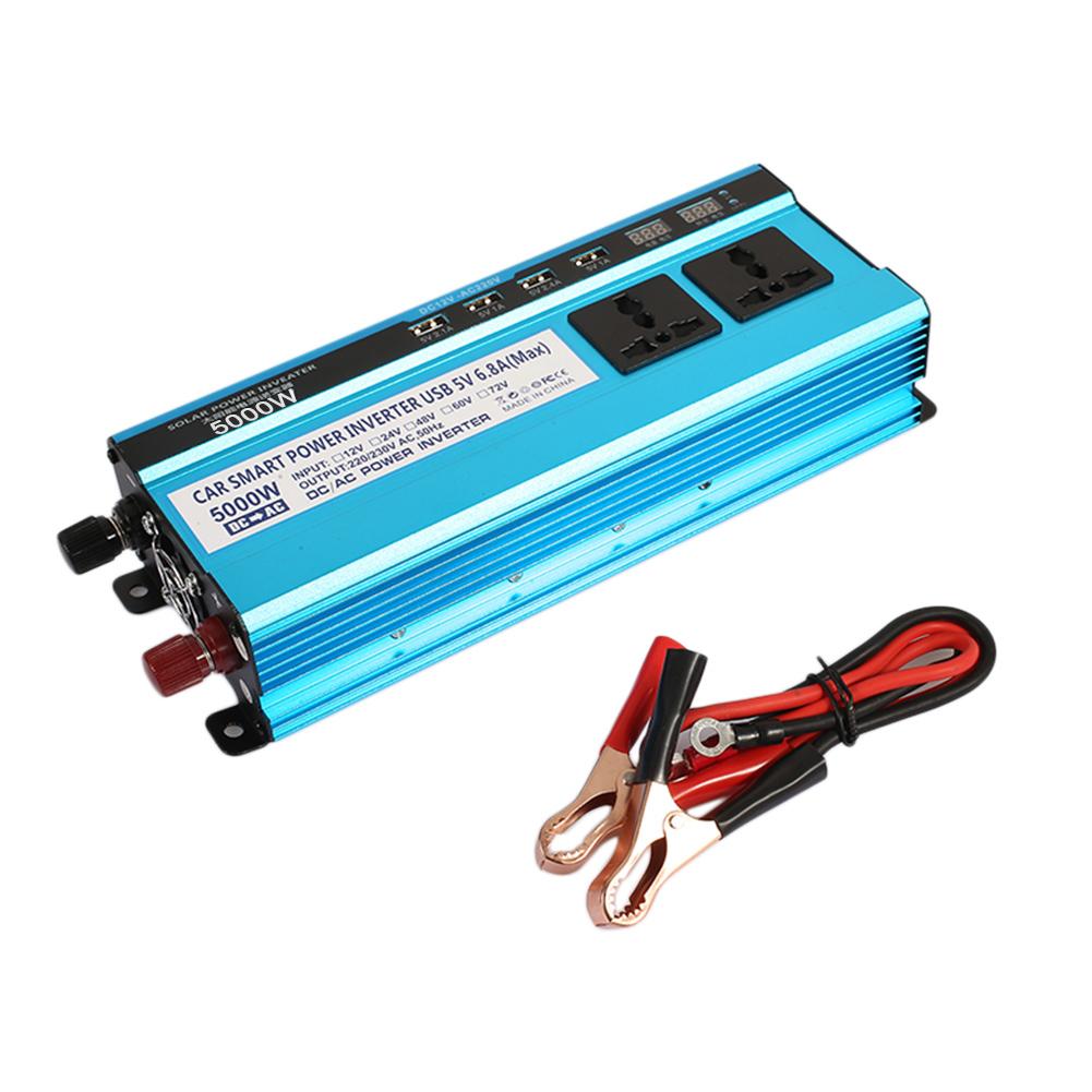 Oscar Store DC12V To AC 220V High Performance 5000W Peak 4USB Automobile Solar Power Inverter