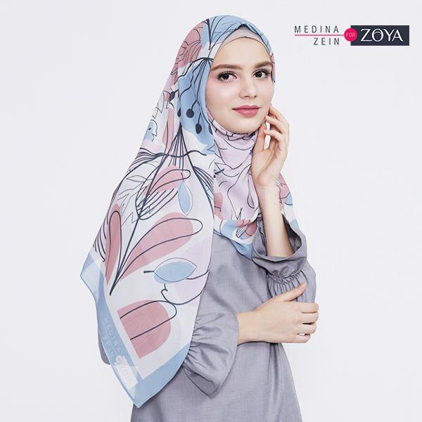 Medina Zein for Zoya - Kerudung Hijab Segiempat - Razitta Scarf