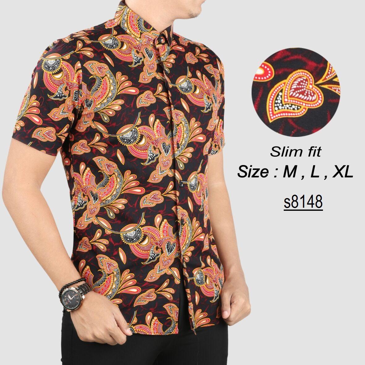 Batik Pria Modern Kemeja Pria Slim fit WW19