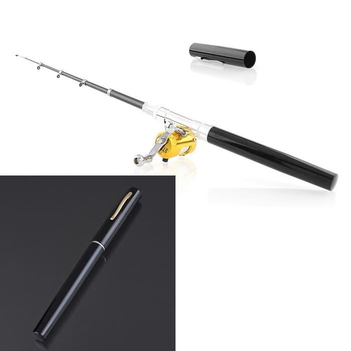 BEST SELLER!!! Pen Fishing Rod Pena Pulpen Pancingan Pancing Joran Mini Portable 1M - OxRxxo