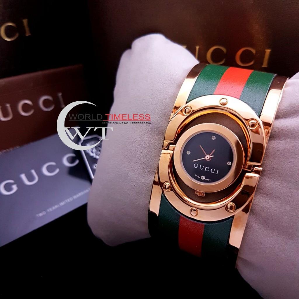Jam Tangan Wanita Merk Gucci Gelang Type : 1510 Baterai