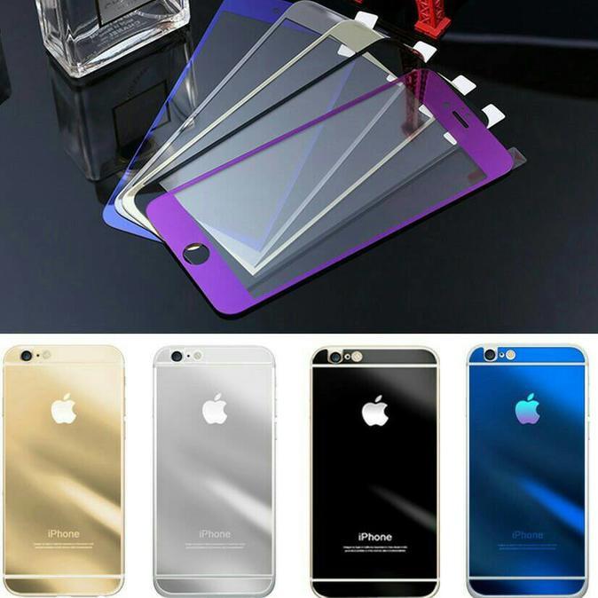 Termurah Tempered Glass Kbox Mirror For Iphone 5 / 5G / 5S Depan Belakang --
