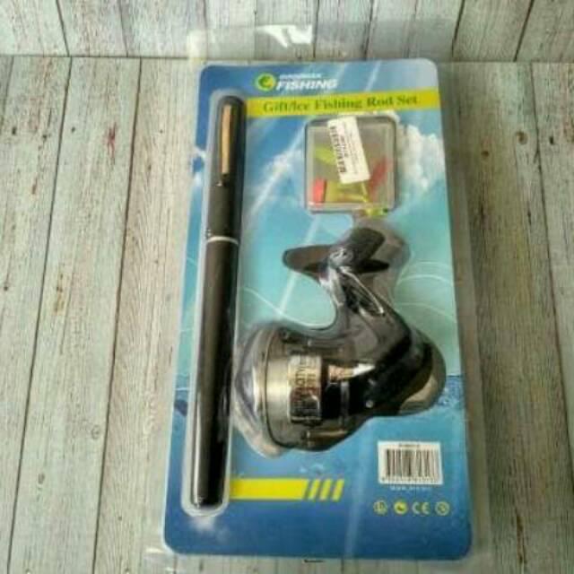 1KG = 4PCS | Pen Fishing Rod Length 1.6M with Fishing Kit / Pancingan Pulpen