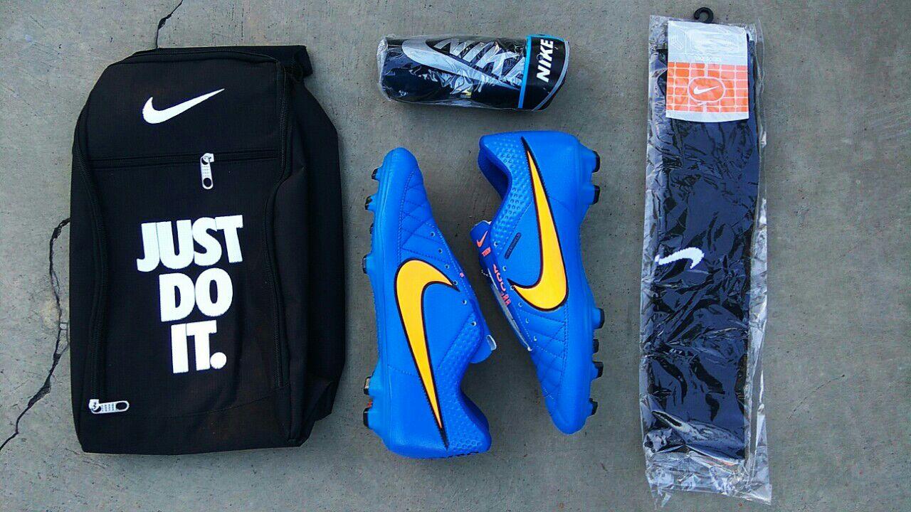 Sepatu Bola TIEMPO Berkualitas Bonus TAS, DECKER, Dan KAOS KAKI