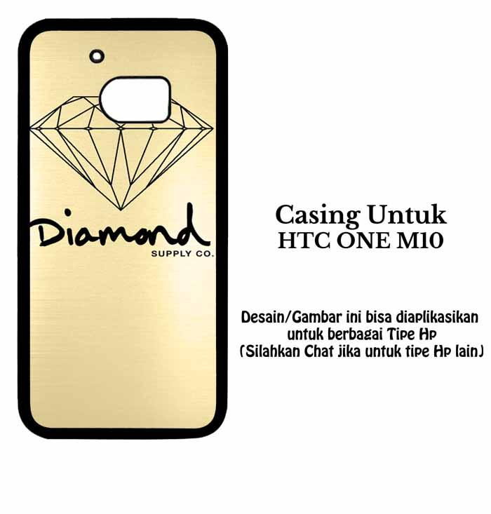 Casing HTC ONE M10 Gold Diamond Supply Hardcase Custom Case Se7enstores