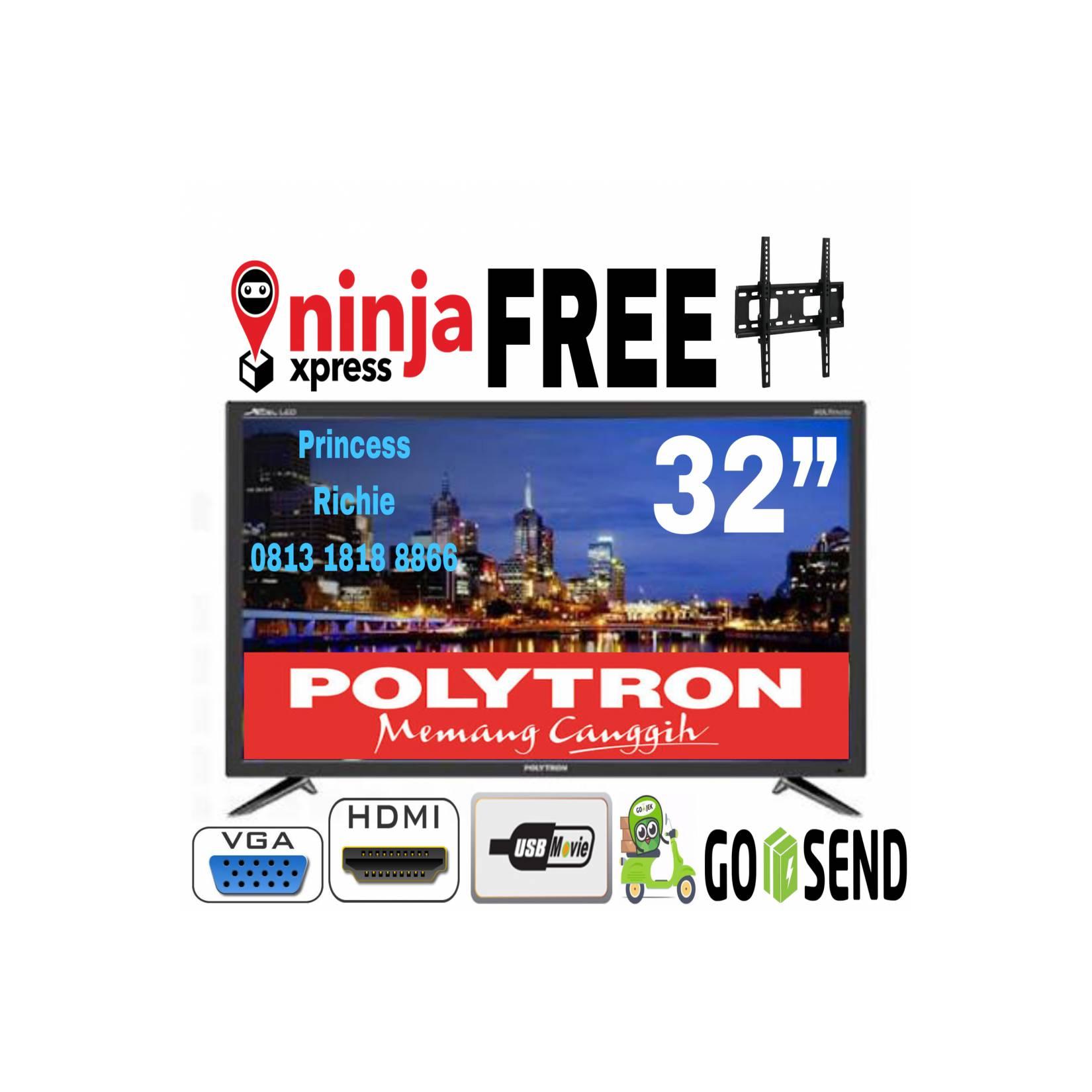 Polytron Pld32t100 Led Tv 32 Stand Tower Speaker Hitam2 Daftar Led Tv Polytron 32D7511 32 inch USB Movie
