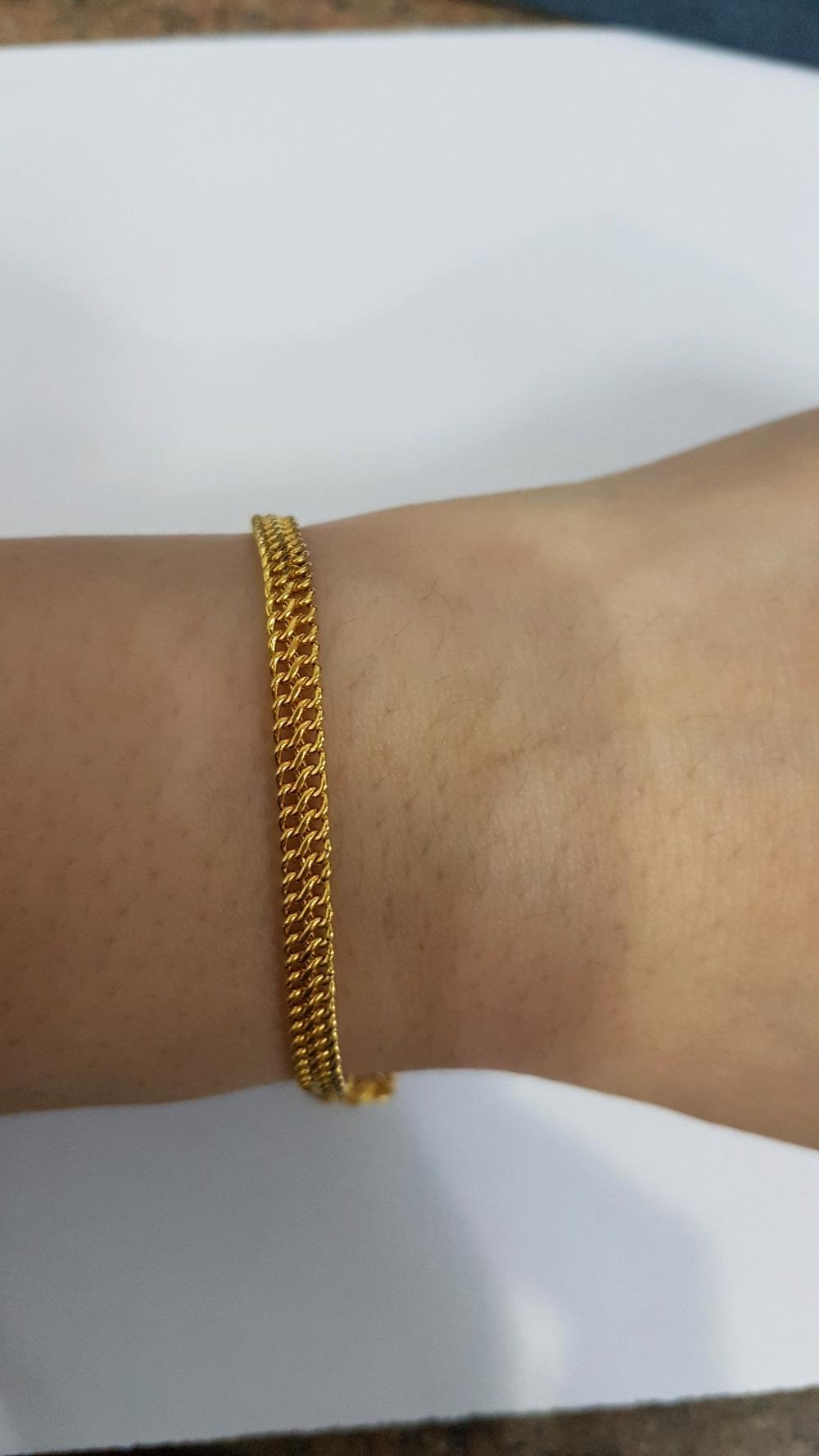 Gelang Emas Asli Kadar 875 Model Holo Super 2 Gram