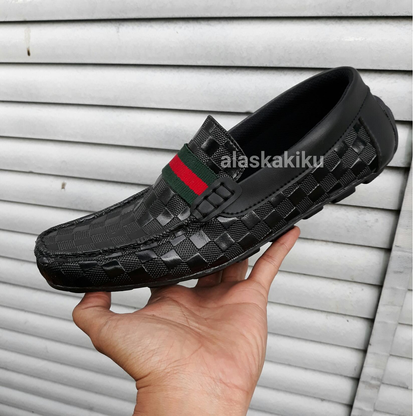 sepatu casual pria slop gucci kasual sip on guci ( lokal ) loafers kickers