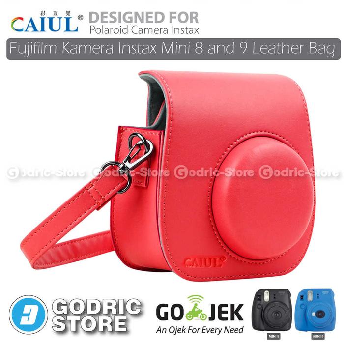 Fujifilm Kamera Instax Mini 9 Leather Bag / Tas / Case