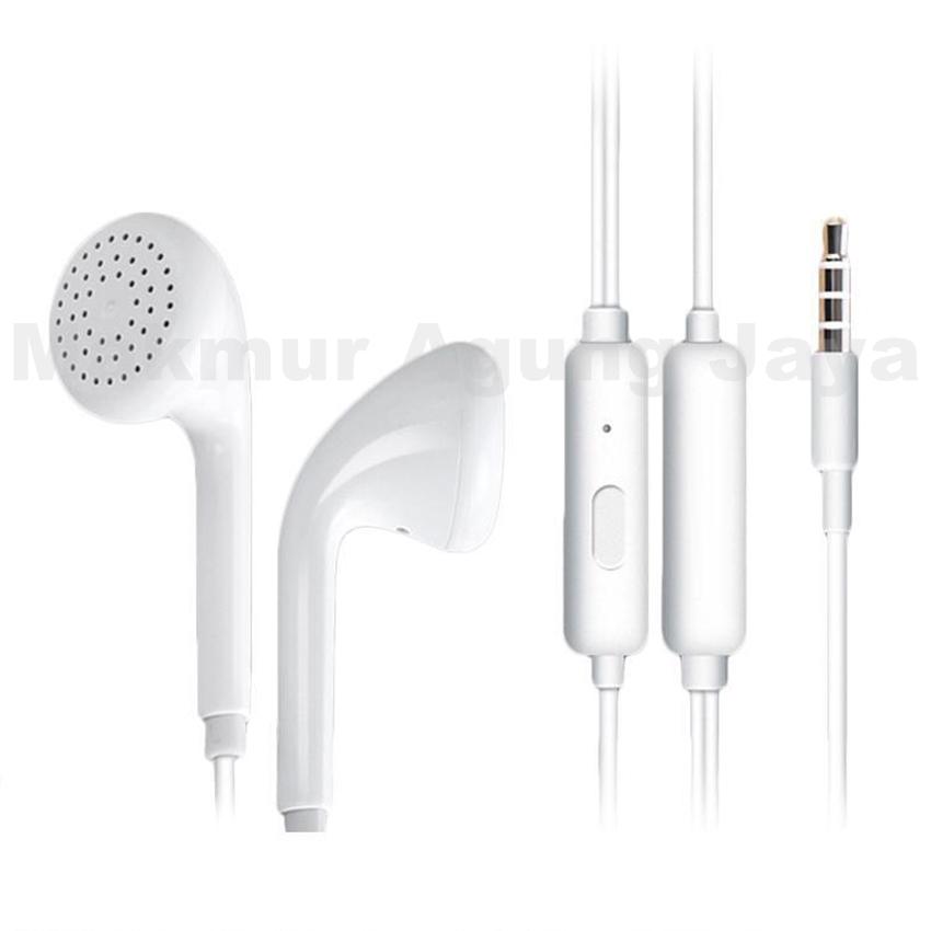 MAJ - Headset Handsfree r9 Compatible for Oppo F1 / f1 Plus / r7plus / r9 and All Type Smartphone Jack 3.5 mm - Putih