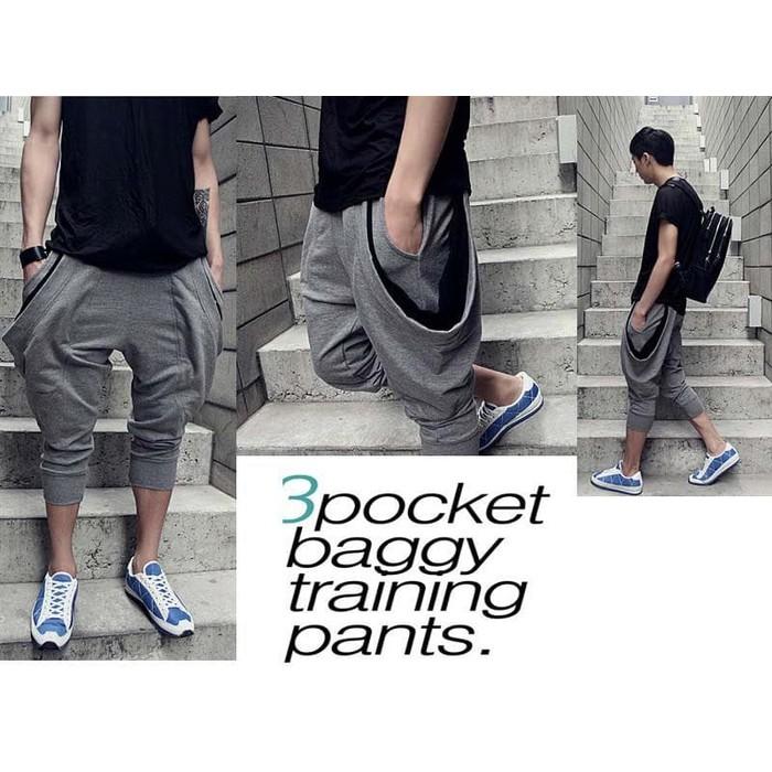 Celana Pria Wanita Training 3Pocket Jogger Olahraga Baggy Pants Sport - Ctvkth