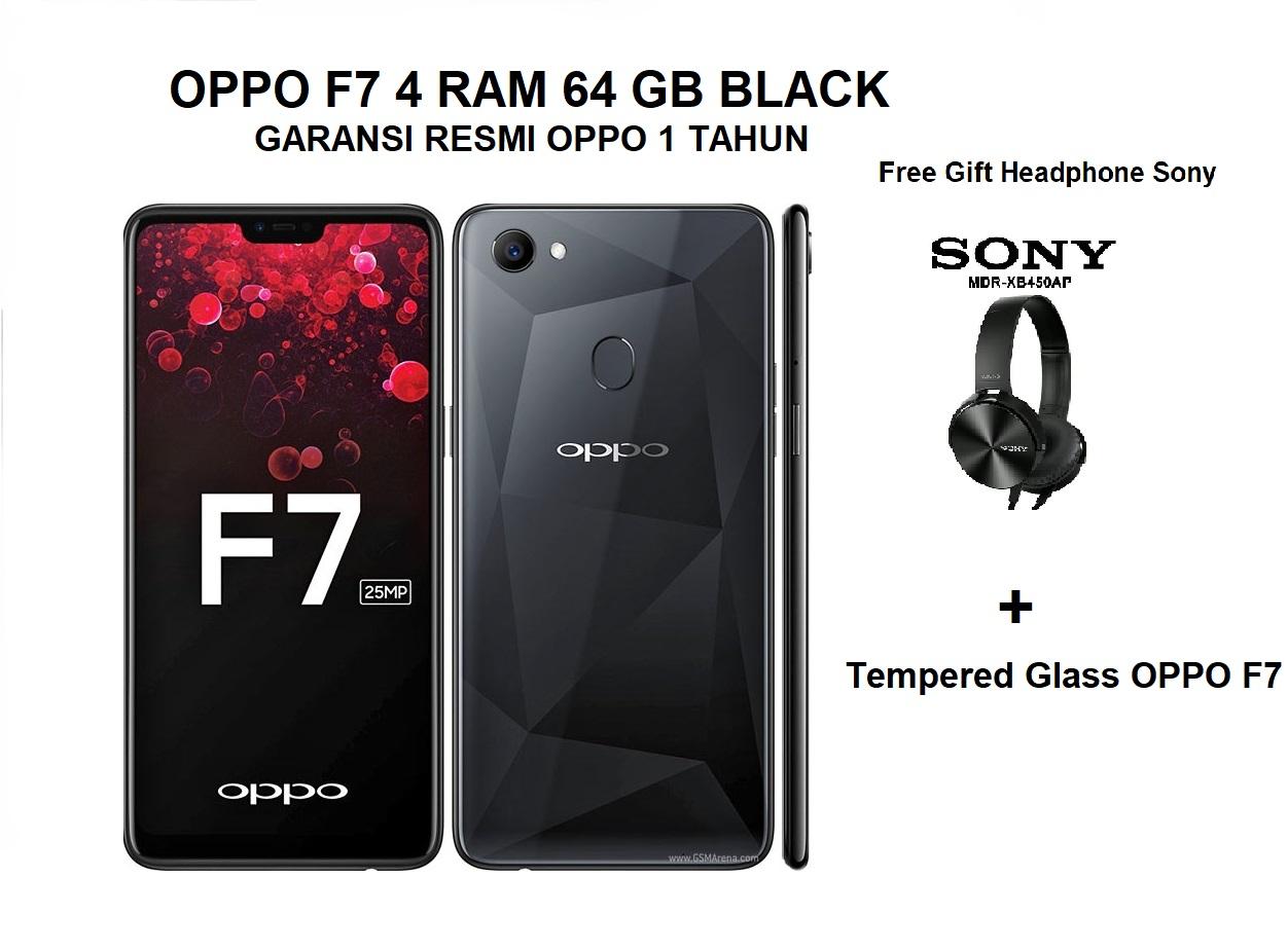 OPPO F7 Smartphone 4 RAM 64GB Garansi Resmi OPPO