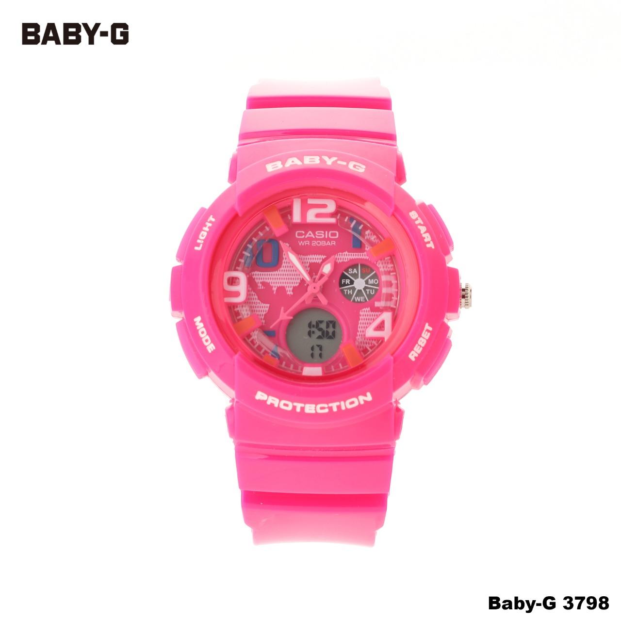Jam Tangan Wanita SPORT DIGITAL DUAL TIME Anak Murah Casio BabyG Baby G 3798