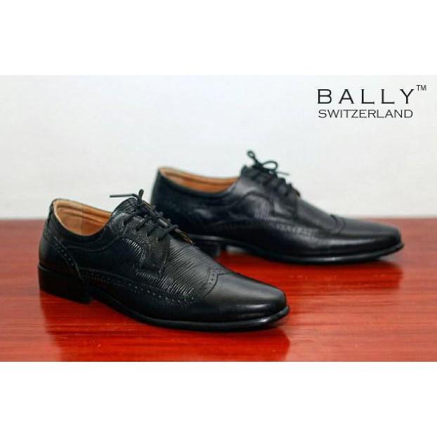 SEPATU PRIA FORMAL BALLY SWITZERLAND PANTOFEL LEATHER ASLI IMPORT - KISLDF