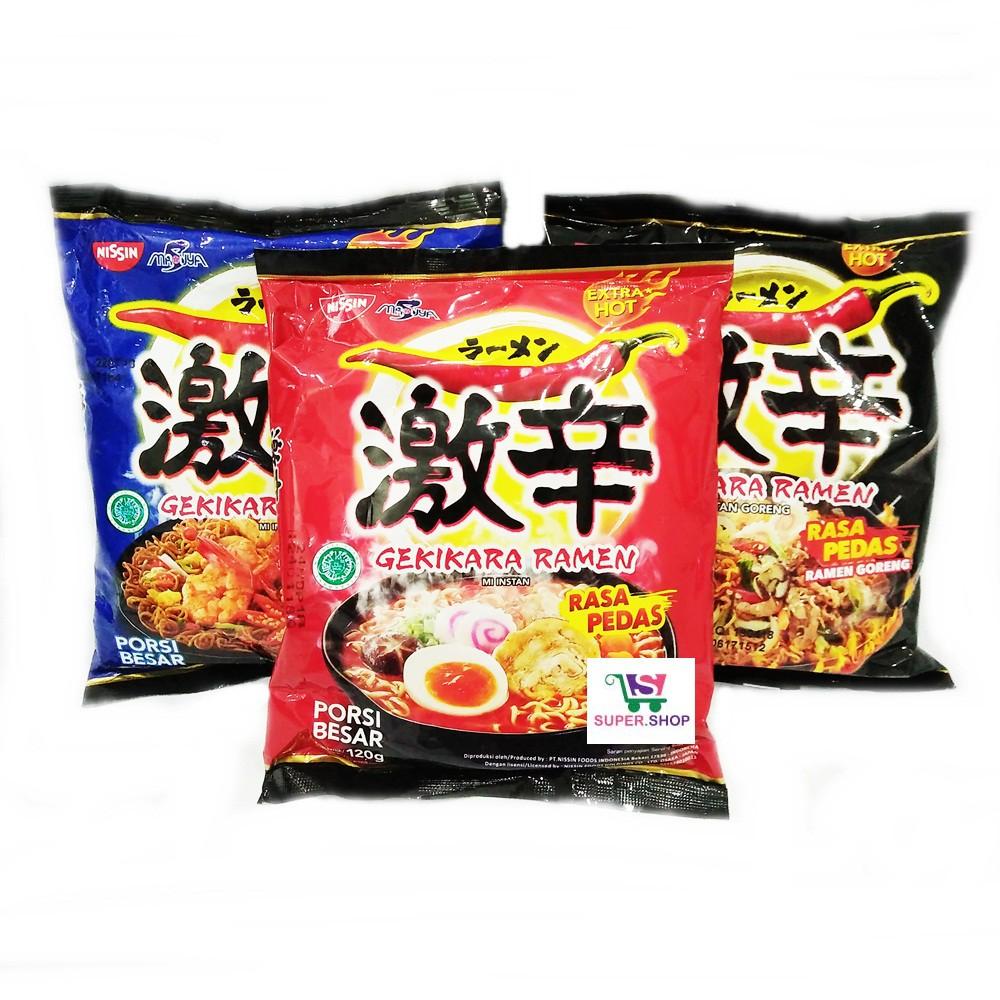 TERMURAH Nissin GEKIKARA Instan Ramen Kuah / Goreng Pedas / Cup Seperti Samyang