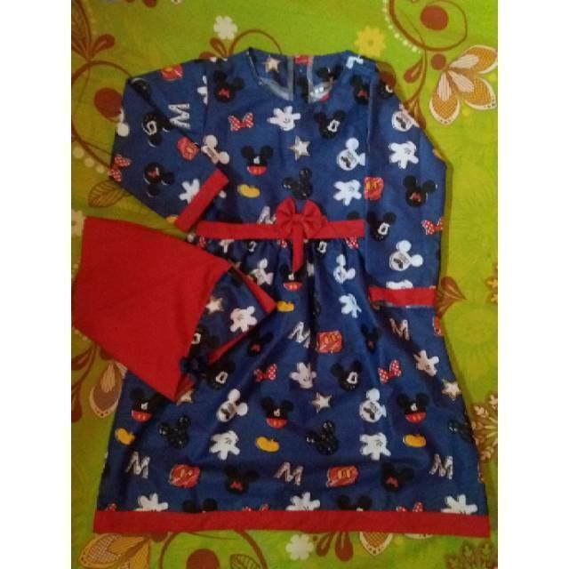 Gamis anak katun catra 3-7 tahun 5 lusin keatas