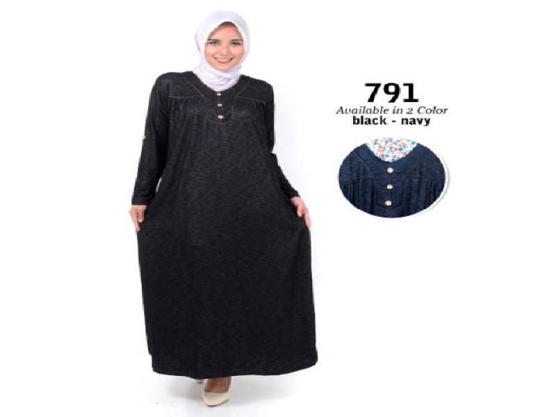 Fashion Baju Gamis Dress XL Jumbo Big Size Murah Wanita Muslim Kekinian 791