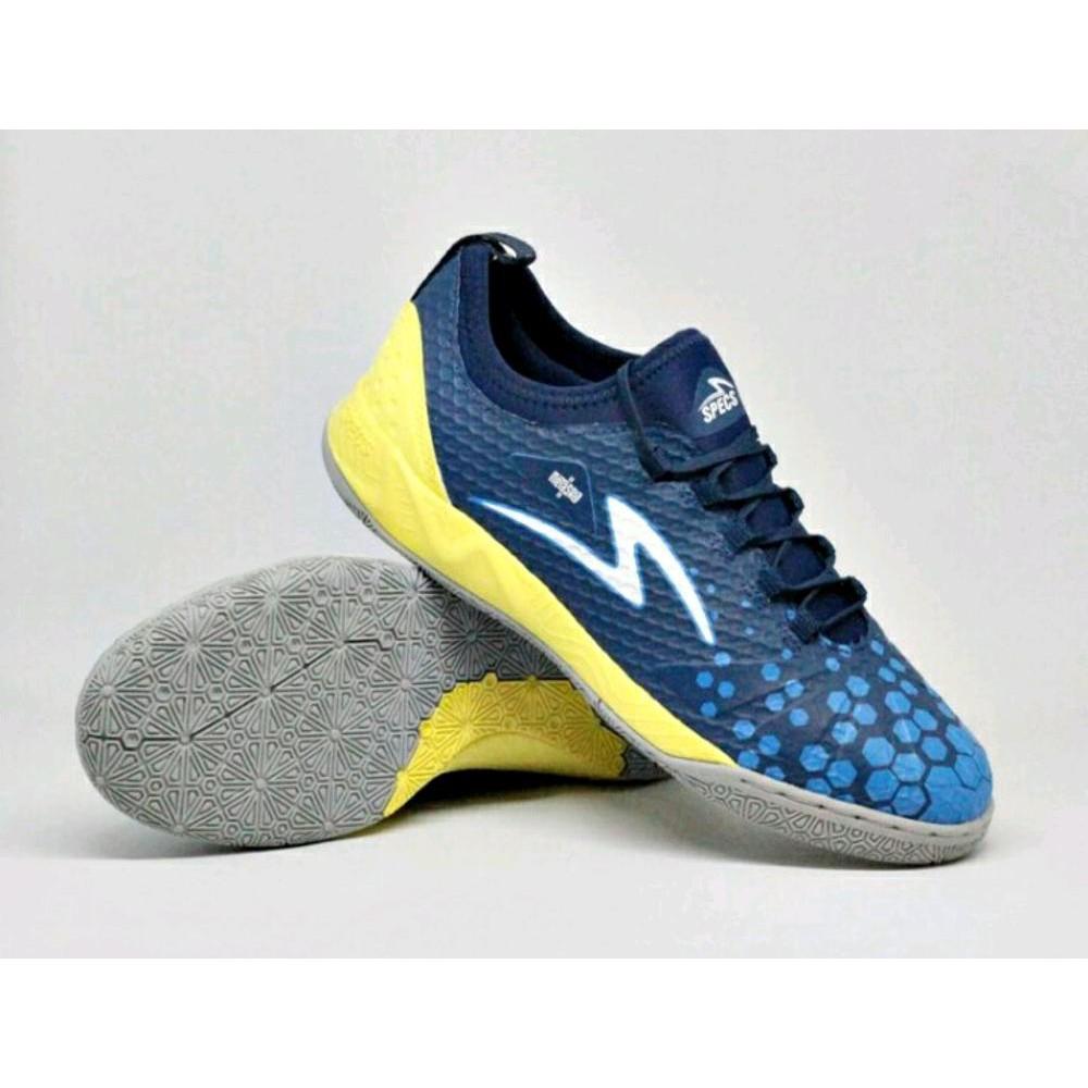 SEPATU FUTSAL SPECS METASALA KNIGHT IN GALAXY BLUE/TULIP BLUE/PALE YELLOW