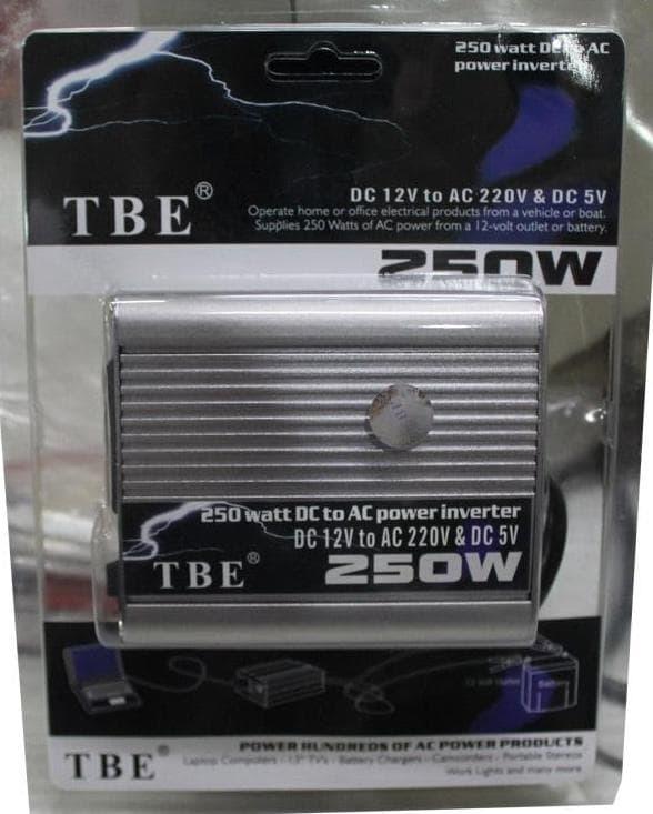 ORIGINAL - JUAL POWER INVENTER DC 12V TO AC 220V TBE 250 WATT WITH USB