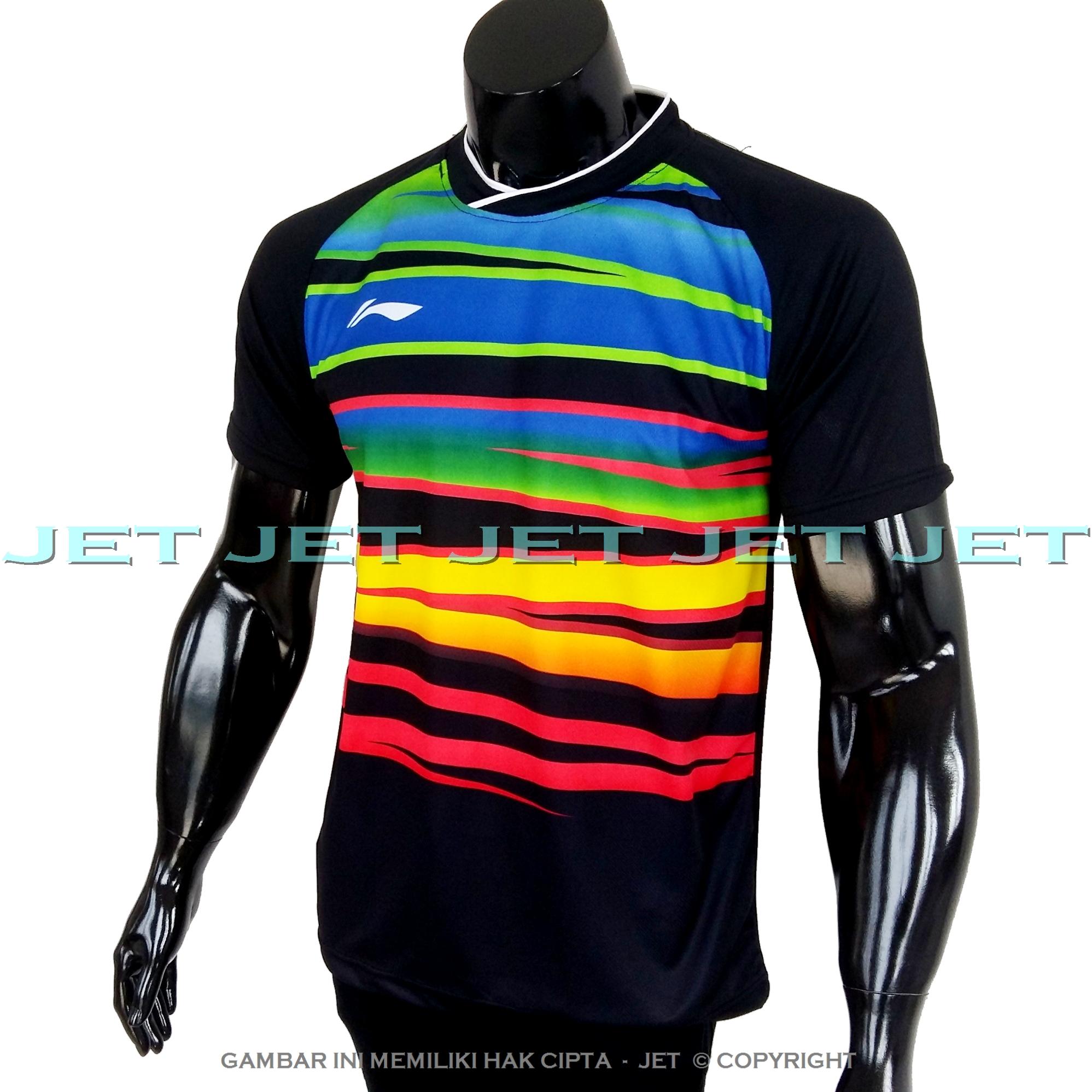 JET SPORTS – Kaos Olahraga M L XL Dri Fit Sport Pakaian Olah Raga Badminton Replica Baju Futsal Voli Sepak Bola Tennis Running Sepeda Bulutangkis Training T-Shirt Murah Bagus Keren All Fashion Jersey Atasan Pria Wanita Cowo Cewe Raket Bulu Indonesia