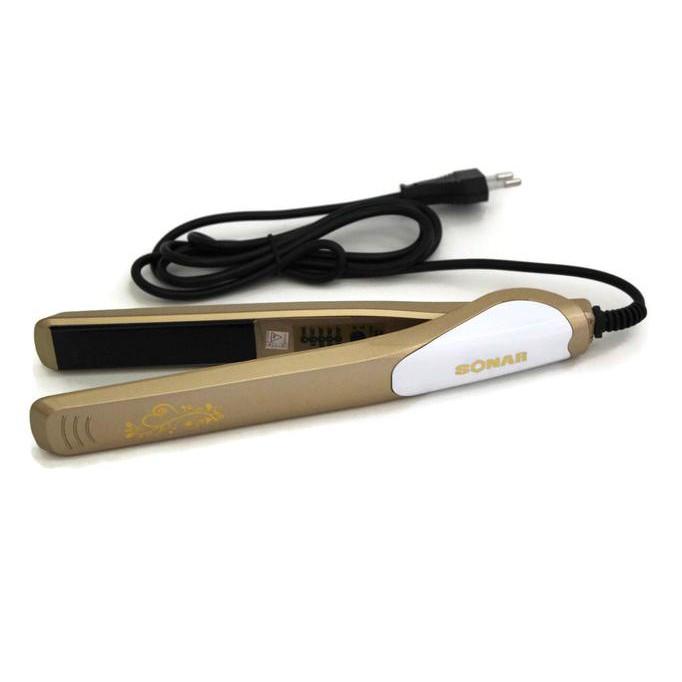 ALAT CATOK SONAR SN829 GOLD ELECTRIC HAIR STRAIGHTENING PELURUS RAMBUT - STYLE