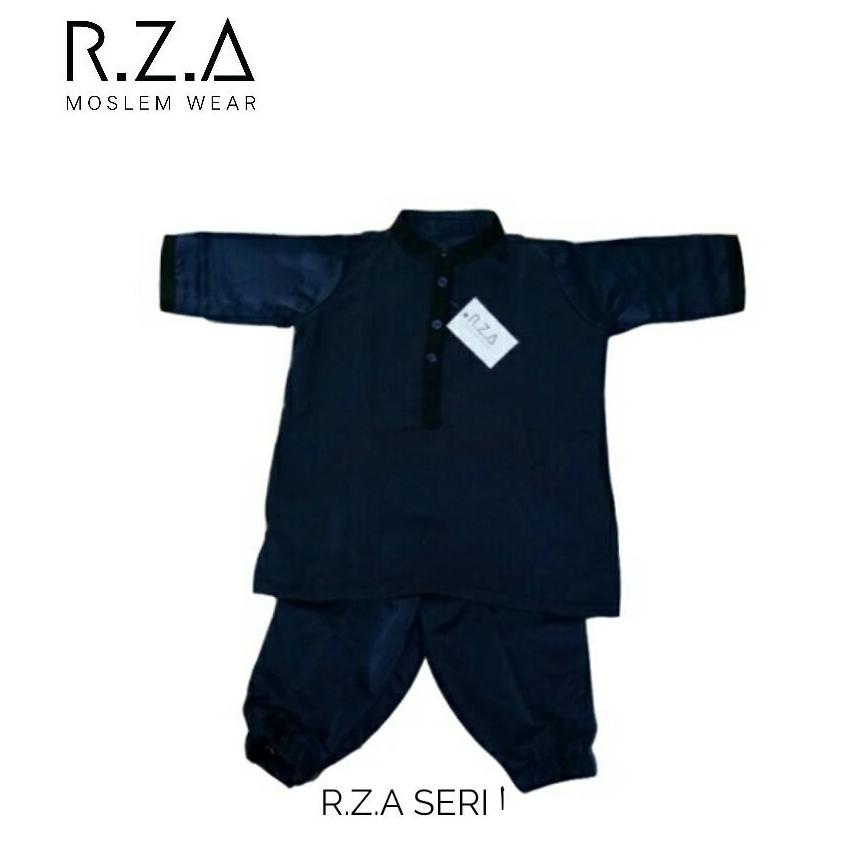 RZA MW Baju Gamis Turki Series ( Alif ) Anak Laki Setelan Baju dan Celana Biru Dongker Navy Kain Premium Dingin Dipakai Pakistan Arab Koko Jubah Anak Syari Syari Ganteng Tidak Isbal Lebaran Ramadhan Hari Raya Baju Idul Fitri PROMO