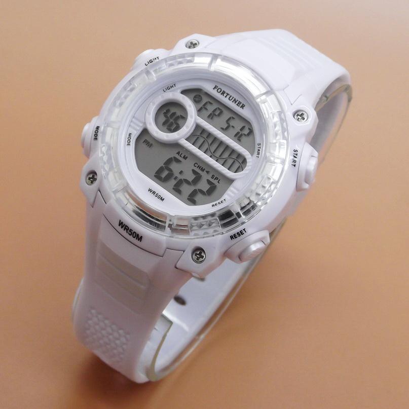 Fortuner - FRJ758W - Jam Tangan Wanita Cewek Remaja Tahan Air - Rubber Strap - White